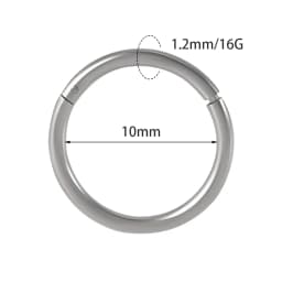 1PC Surgical Steel Nose Rings Septum Clicker Segment Hinged Ring Nose Ear Cartilage Tragus Helix Ear Lobe Body Piercing Jewelry
