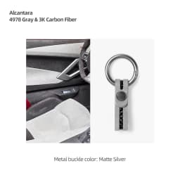 Make of Alcantara Car Key Chain Case Carbon Fiber For Audi A4 B8 A5 A3 8Y A6 A7 Q3 Q5 Q7 TT TTRS Decor Keychain Ring Accessories