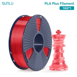 SUNLU 1KG PLA PLUS/ Clear Filament 1.75mm 1000g Spool (2.2lbs) High Toughness Neatly Wound Filament Fit Most FDM Printer
