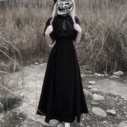 Japanese Gothic Style Retro Black Cape Mid Length Dress Платье Grunge Subcultural Streetwear Punk Black Vestido Y2k