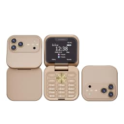 SERVO I18 Pro Flip Mobile Phone 2G GSM/4G LTE Network 1.77' Screen Dual SIM FM Radio Call Recording Blacklist Mini Fold Phone