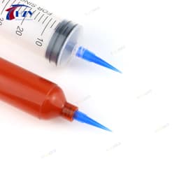 100Pcs 22G TT Plastic Tapered Pinhead Liquid Dispenser Needles Tip Blue Plastic Gle Needle, for Refilling Glue Fluid