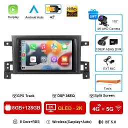 2din Car radio Android 16 For Suzuki Grand Vitara 3 2005-2010 2011-2015 Car Radio Multimedia Player GPS Carplay Androidauto WIFI