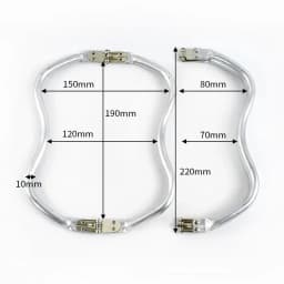 1-5Pcs Metal Kiss Clasp Purse Frame Cloud Bag Doctor Aluminium Tube Handle Buckle DIY Bags Clutch Handles Hardware Accessories