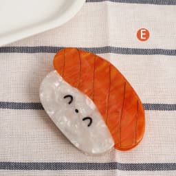 1PC Creative Cute Sushi Style Hair Grip Clip Personalized Acetate Novelty Hair Clip
