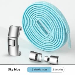Interlock Buckle Elastic Shoe Laces No Tie Shoelaces for Sneakers Flat Shoelace Kids Adult Elastic Laces One Size Fits All Shoes