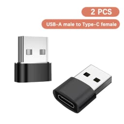 1-6PCS USB C Female to USB A Male OTG Adapter Fast Charging Data Sync Compatible with MacBook Pro Air iPad Surface Galaxy
