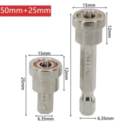 1/2pcs Strong Magnetic Screwdriver Bit Set 25/50mm For Phillips Electronic Screwdriver Bits For Plasterboard Drywall Screw Drive