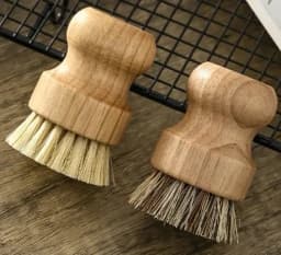 2pcs/set Kitchen Shoes Cleaning Brush Wooden Dish Brush with Natural Sisal and Coconut Durable Portable Eco Friendly Zero Waste