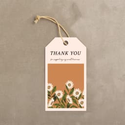 50pcs Hanging Greeting Cards Thank You For Supporting My Small Bussiness DIY Packaging Supplies Label Tag Gift Box Decoration