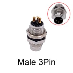M8 Sensor Connector Waterproof Male&Female Plug Straight Angle Screw Threaded Coupling 3Pin 4Pin