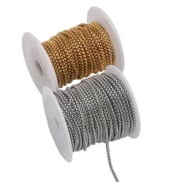 2mm/3mm Stainless Steel Box Chain Square Rolo Cable Wheat Chain For Diy Necklace Braclet Jewelry Making
