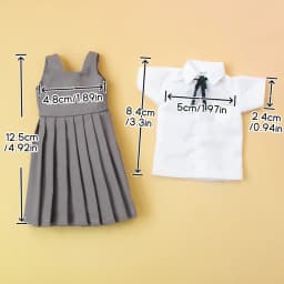 Blyth Doll Clothes BJD Dress School Uniform Plaid Dress Kawaii JK Style Outfit for OB24 YMY Licca Azone Fashion Doll Accessories