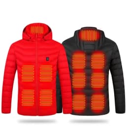 15 Areas Heated Jacket USB Men's Women's Winter Outdoor Electric Heating Jackets Warm Sports Thermal Coat Clothing Heatable Vest