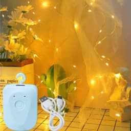 1/3 Pack LED Fairy Lights USB Charging Button Battery Powered 10/20/30LEDs Christmas Wedding Bedroom Garden String Lighting