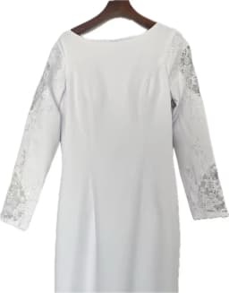 Customized Simple Mermaid Button Wedding Dresses Long Sleeves Ivory Bridal Gowns for Bride Satin Lace Vestidos De Novia 2024