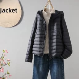 Faionable Lightweight down Cotton Jaet Women's Winter Loose Casual Hooded Coat Thi Warm Cotton Clothes Bread Coat