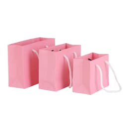 5pcs Small Paper Bags with Handle Black White Pink Khaki Bags Wedding Birthday Party Candy Gift Packaging Bags Shopping Bags