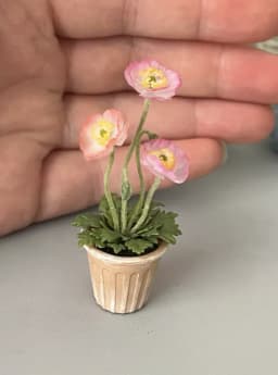 1:6 Miniature Plant Set, Handmade Realistic Fern Maple Caladium Potted,Exclusive Custom Sizes BJD Dollhouse Garden Bjd Decor Art