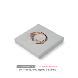 Oirlv Gray Jewelry Display Set Shop Cabinet Display Props Necklace Display Bust Jewelry Store Ring Earrings Bangle Tray