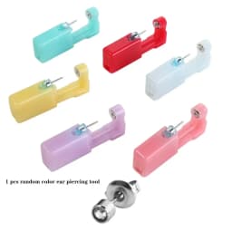1Pc Tool Disposable Sterile Ear Piercing Kit, Cartilage Tragus Helix Piercing Gun No Pain Piercer Tool Machine Set Stud Jewelry