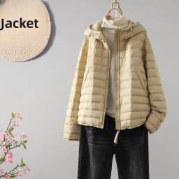 Faionable Lightweight down Cotton Jaet Women's Winter Loose Casual Hooded Coat Thi Warm Cotton Clothes Bread Coat