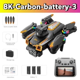 Genuine Drone A19 Pro 8K Professional HD Dual Camera Photography Brushless Foldable Quadcopter 5G GPS RC Distance Drones Toys