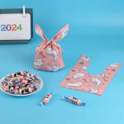 25pcs Animals Rabbit Ear Bags Birthday Party Candy Gift Jewelry Bags Baking Packaging for Biscuit Kids Cookie Plastic Pouches