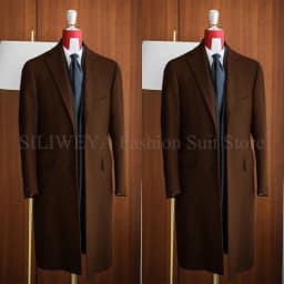 Simple Classic England Style Cotton Overcoat Men Thick Custom Made Single Breasted Pocket Coat Casual Winter Warm Jacket