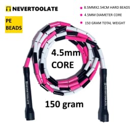 STRAIGHT HARD BEAD BEADED JUMP SKIPPING ROPE COLORFUL SKILL FREESTYLE FITNESS CROSSFIT