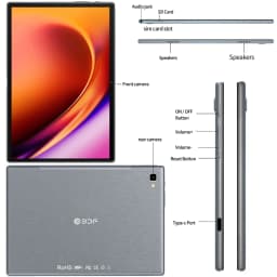 Tablet 10.1 Inch 4G Lte Sim Card 8GB RAM 256GB ROM Tablets 2.4G/5G Wifi Android 13 Sim Card Tablet PC