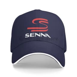 Cool Ayrton Senna Print Sandwich Baseball Cap Motocross Racing Bucket Cap Dad Hat Unisex Snapback Hats for Travel Hiking Fishing
