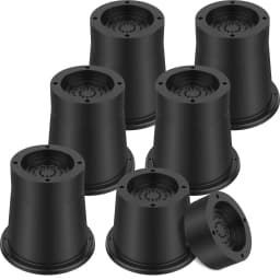 4/6Pcs Heavy Duty Furniture Riser Round Rubber Sofa Riser Supports Up to 6000 lbs for Sofa Table Bed Chair Bottom Leg Raiser
