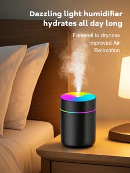 180ml Aromatherapy diffuser Humidifier Aromatherapy essential oil Air purifier Sleeping car carrying home LED 7 color light