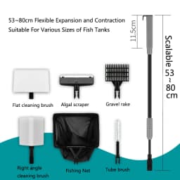 Aquarium Fish Tanks Cleaning Tools Kit Algae Tank Cleaner Set Aquarium Cleaner Fish Tank Net Scraper Sponge accessories