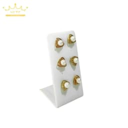 Custom Color Ear Studs Display Rack 12 Holes Earrings Holder Jewelry Organizer L Shaped Earring Display Stand 1pcs