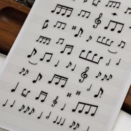 Korean Import Suatelier Musical Note PVC Stickers Scrapbooking Diy Journal Diary Cute School Stationery Sticker School Gift