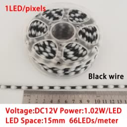 DC12V Seed Pixels Intelligent pixels 3channel RGB lights WS2811 WS2812 LED Pebble Pixel String Light RGB Addressable Full Color