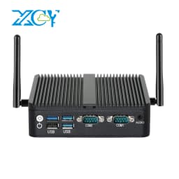 Intel N150 Mini Industrial PC 2x Serial Ports RS232 2x Gigabit Ethernet 2x HDMI 1xDP Support 3 Screens Display Win10/11 Linux