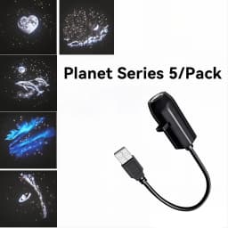 USB Plug in Projection Night Lamp Galaxy Starry Sky Theme Replacement Light Ceiling Decoration Projection Lamp for Home Bedroom