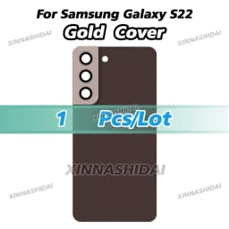 Battery Back Cover for Samsung Galaxy S22 SM-S901B with Camera Lens Cover Phone Rear Housing Case Replacement