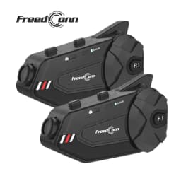 Freedconn R1 Plus Motorcycle Intercom Helmet Dash Cam Bluetooth Headsets Handsfree Communicator Video Record 1080P Interphone