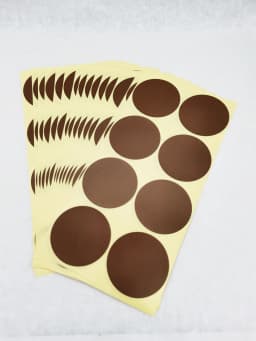 120pcs 50mm /2" Round Blank Silver Gold Company Stamp Seal Hademade Colours Label Sticker