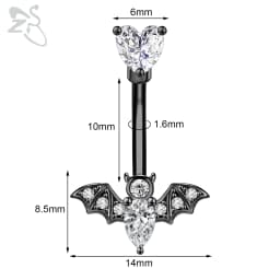 ZS 1 PC Cute Shell Pendant Belly Button Ring Moonstone Drop Belly Rings 14G Stainless Steel Summer Flower Navel Piercing Jewelry