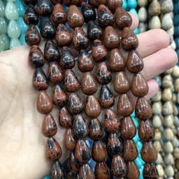 6 8 10MM Natural Stone Water Drop Turquoises Agates Quartz Jades Loose Spacer Beads For Jewelry Making DIY Bracelet Accessories