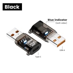 120W Fast Charging USB 3.2 to Type C Adapter OTG 10GB High Speed Data Audio Transfer For PC Tablet Xiaomi Huawei USB C Converter