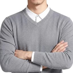 Men's V-Neck Sweater Winter Knitted Pullover Casual Warm Lightweight Y2K Knitwear Jumper Luxury T-shirts for Men Business Tshirt