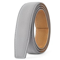Men's Automatic Belt Replacement Belt, Suede Leather Belt, 3.5cm Genuine Leather Belt without Buckle For 3.8-4cm Buckle
