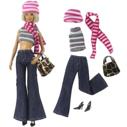 1 Set BABI Doll Clothes 1:6 Scale Dress Outfit for 11.5 Inch 30cm Doll Many Style for Choice Gifts for Girls Doll Accessories #6