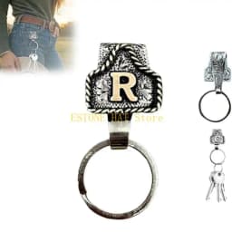 Western Metal Keychain Key Holder For Belt Quick Release Keychain Clip With Personalizing Design For Men Accessories